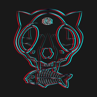 3D SKULL CAT T-Shirt