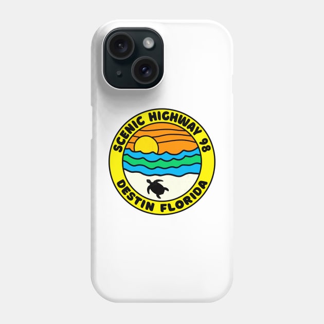 Scenic Highway 98 Destin Beach Florida Palms Panhandle Emerald Coast Phone Case by TravelTime