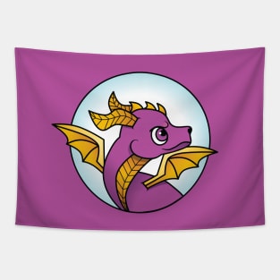 Sassy Purple Dragon Tapestry