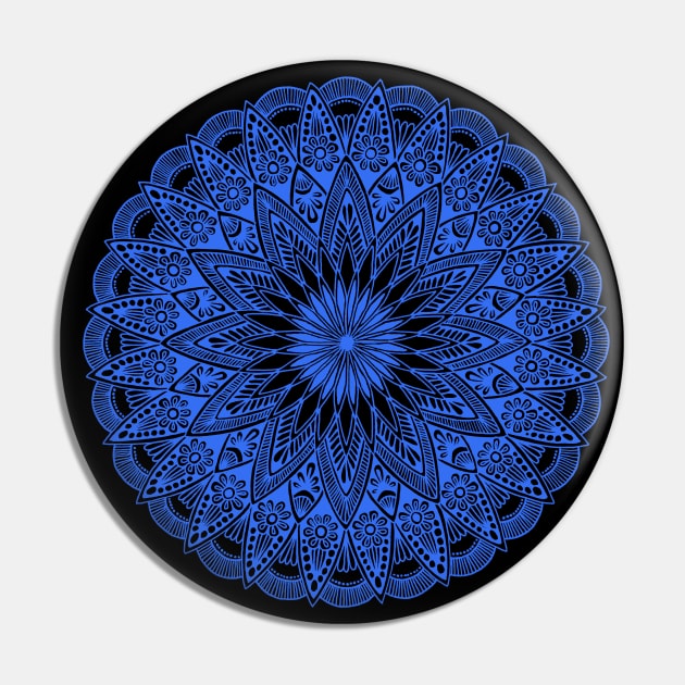 Mandala (light blue) Pin by calenbundalas