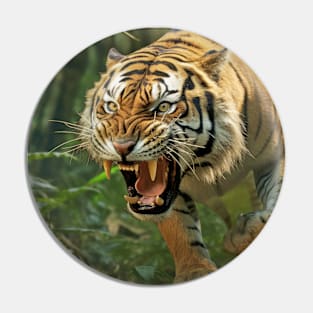 Tiger Animal Nature Majestic Wilderness Pin