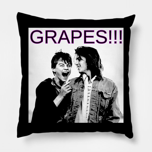 GRAPES!!! Pillow by joshbaldwin391