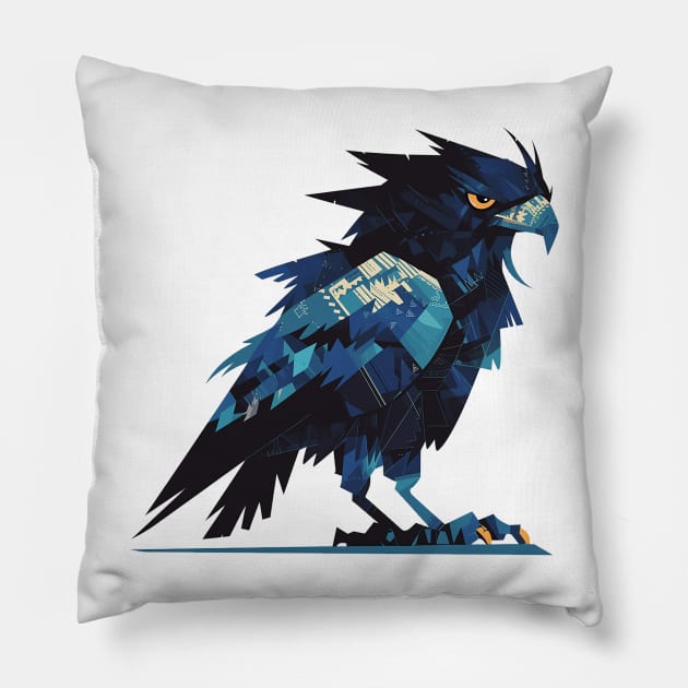 raven Pillow by Stephanie Francoeur Art
