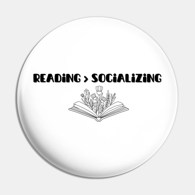 Reading over socializing | introvert gift idea Pin by Fayn