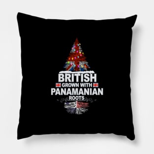 British Grown With Panamanian Roots - Gift for Panamanian With Roots From Panama Pillow