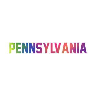 Pennsylvania Tie Dye Jersey Letter T-Shirt