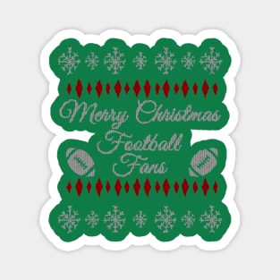 Ugly Christmas sweater Football fans Magnet