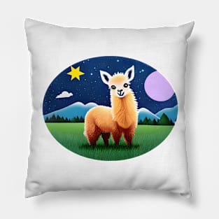 Happy Llama Pillow