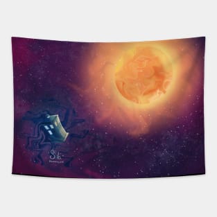 Tardis in space Tapestry