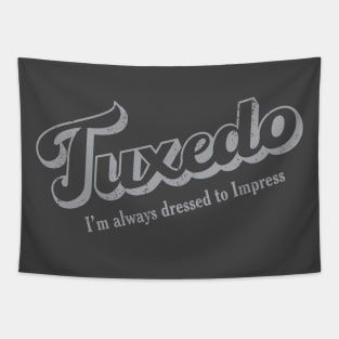 Retro Tuxedo Cat Tapestry