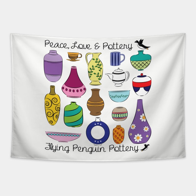 For The Love of Pottery Tapestry by DQDesigns By Chele