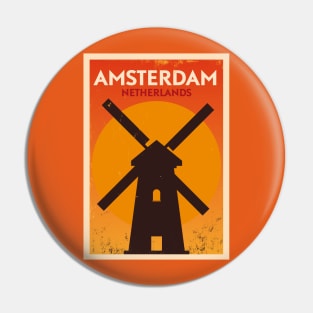 Amsterdam Poster Design Pin