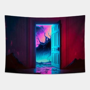 Mysterious Door To Another Dimension Tapestry