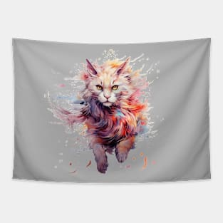 Fearless Cat Tapestry