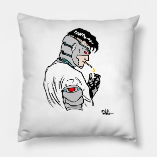 Cyborg Greaser Pillow