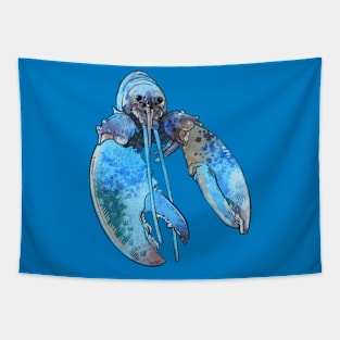 Blue Lobster JUMPSCARE Tapestry