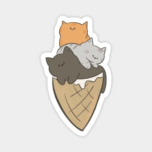 Cat Cream Stack Magnet