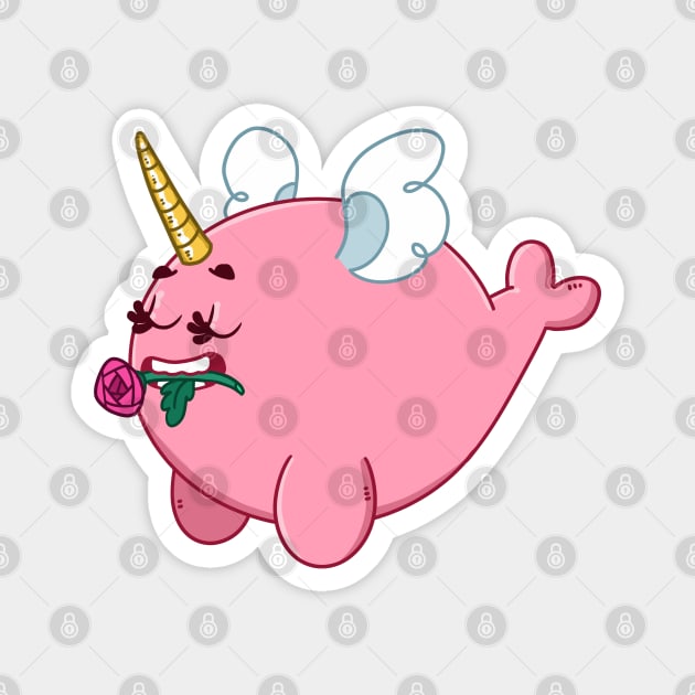 Narwhal: Cupid Magnet by JenjoInk