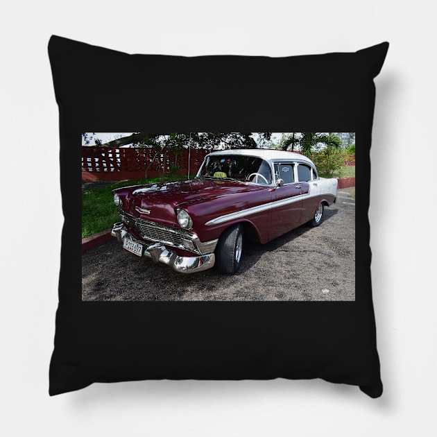 Classic Cars of Cuba Pillow by Steves-Pics