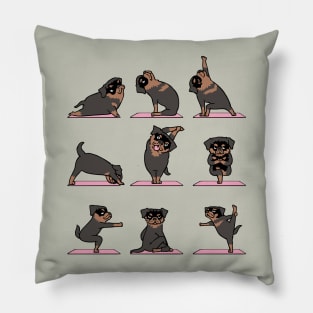 Rottweiler Yoga Pillow