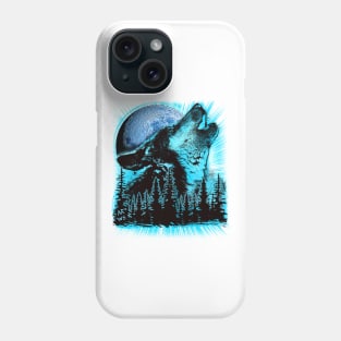 Howling wolf Phone Case