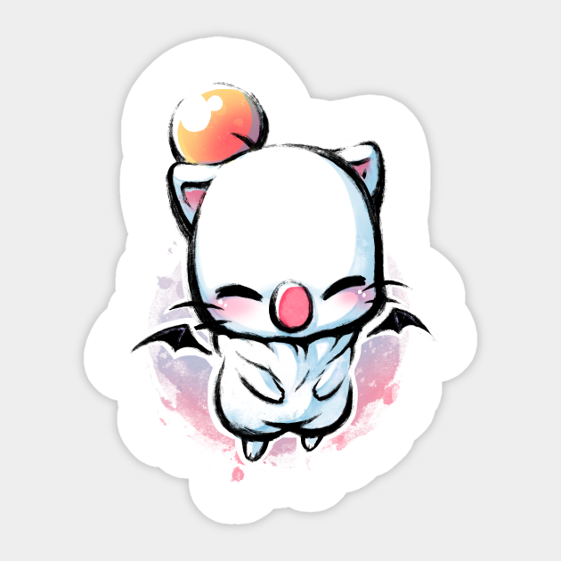 Kupo Moogle Final Fantasy Creature Summon Monster Final Fantasy Vii Autocollant Teepublic Fr