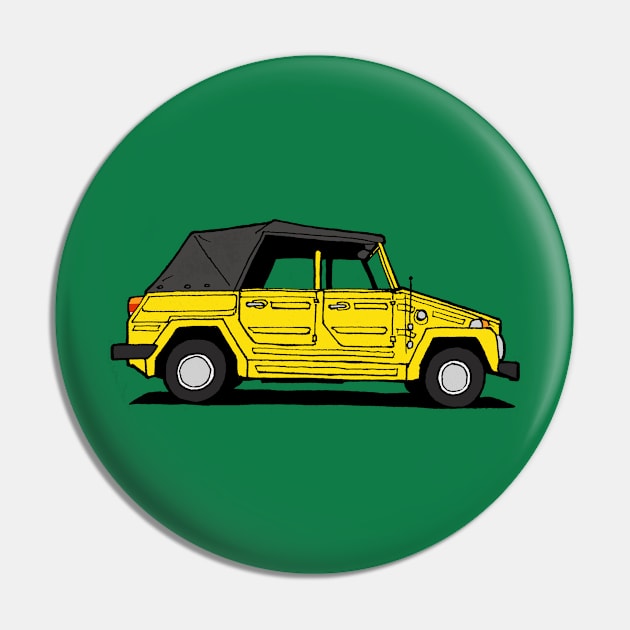 Yellow Thing Pin by William Gilliam