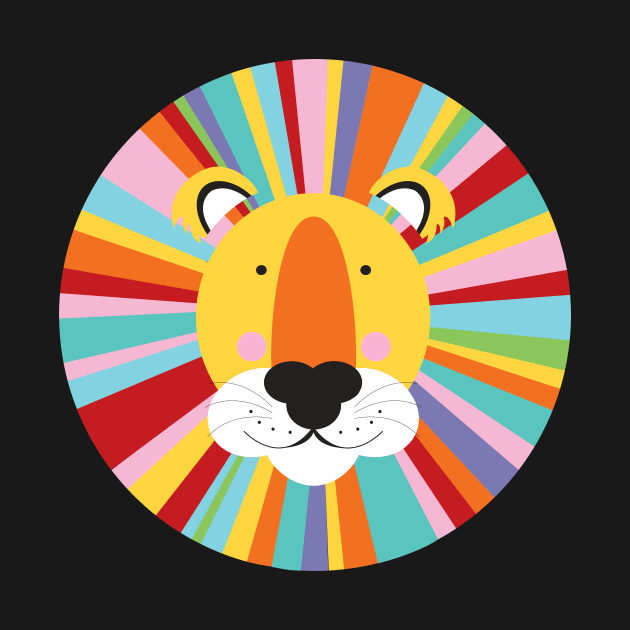 Rainbow lion by creativemonsoon