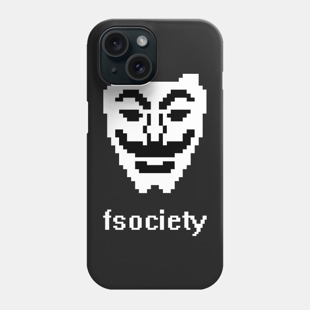 Fsociety Mask (Mr. Robot) Phone Case by Widmore