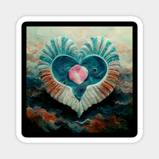 Water Hearts Of Love 2 Magnet