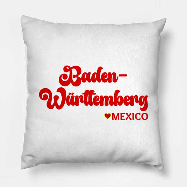 Baden-Württemberg: I love Germany  Deutschland Pillow by teezeedy