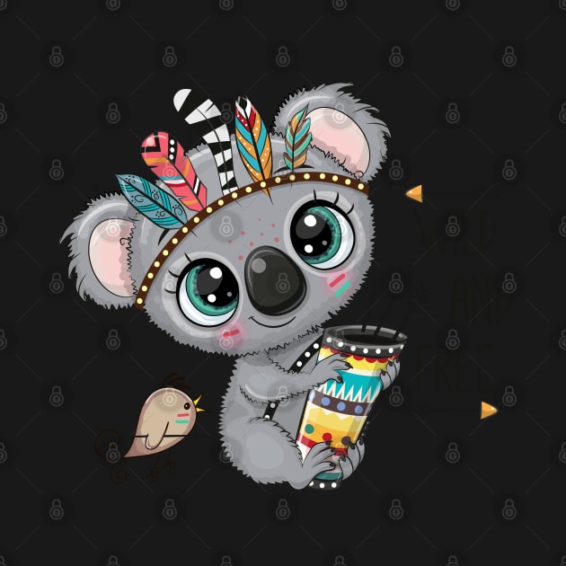 Cute koala with arrows by Reginast777