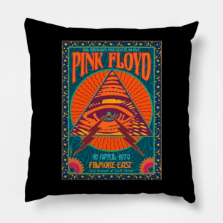 Pink Floyd Pillow - pink Floyd by Old Brod Ink
