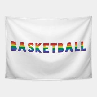 Basketball Gay Pride Rainbow LGTBQIA+ Tapestry