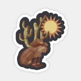 Capybara Cowboy Magnet