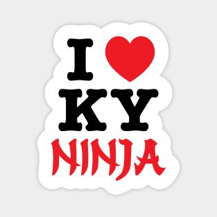 I Heart KY Ninja Magnet