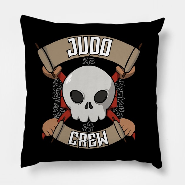 Judo crew Jolly Roger pirate flag Pillow by RampArt