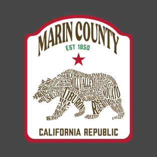 Marin County Ca Communities T-Shirt