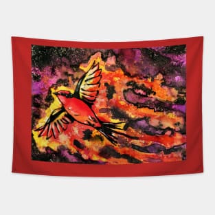 Vermillion Flycatcher Firecatcher Tapestry