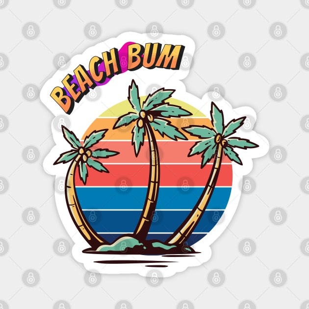 Beach Bum Magnet by Mr. Moon Shop