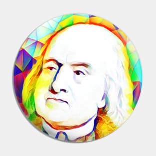 Jeremy Bentham Colourful Portrait | Jeremy Bentham Artwork 11 Pin