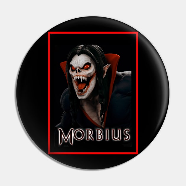 The Living Morbius Vampire Pin by venusblack