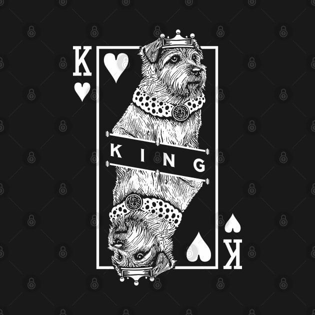 Norfolk Terrier King Of Hearts Funny Dog Lover Pop Art by Grandeduc