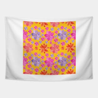 Watercolor Floralart Tapestry