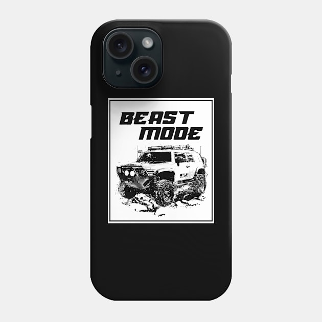 FJ Cruiser Beast Mode Phone Case by MatamuaArt