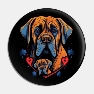 English Mastiff Fathers Day Pin