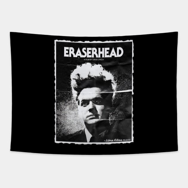 Distressed Eraserhead Movie Poster Design Tapestry by HellwoodOutfitters