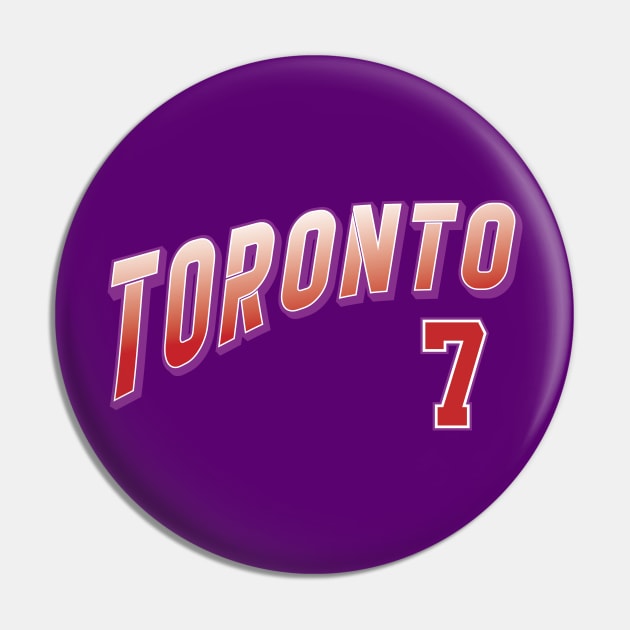 Retro Toronto Number 7 Pin by Cemploex_Art