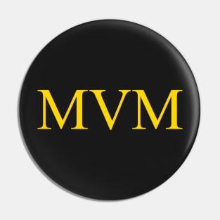 Mum Roman Numerals Gold Pin