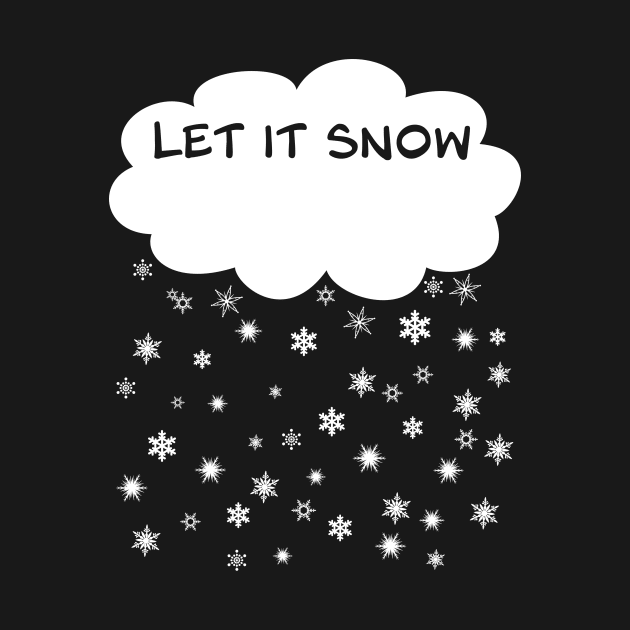 Let it Snow - White Cloud with falling snow crystals by DyrkWyst